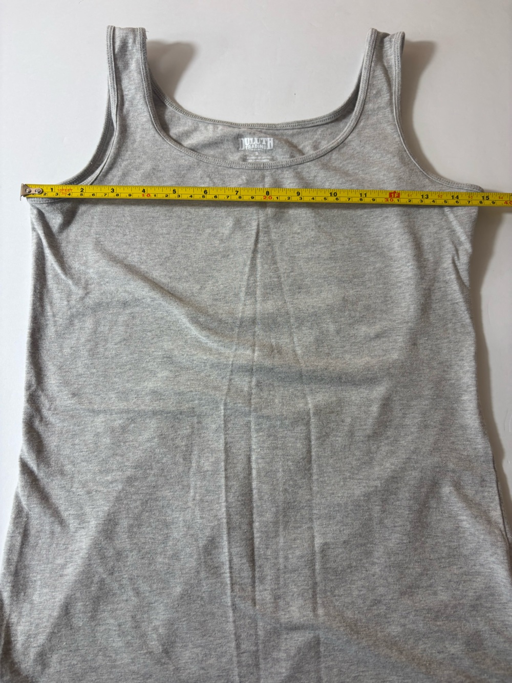 Duluth Trading Co Tank Top Lightweight Flattering Fit Sleeveless Gray Size Small - Picture 7 of 9